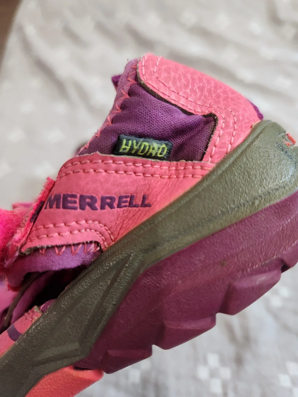 MERRELL Little Girls Pink Hydro Sport Sandals Size 1
